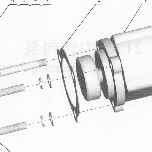 Болт М10х1.5х75 SHACMAN SHAANXI OE — положение на схеме Насос ГУР