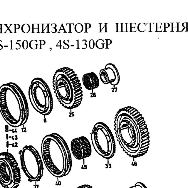0735320314 — положение на схеме Вторвал. Синхронизатор. Шестерни.  5s-111GP 5S150GP 4s-130P