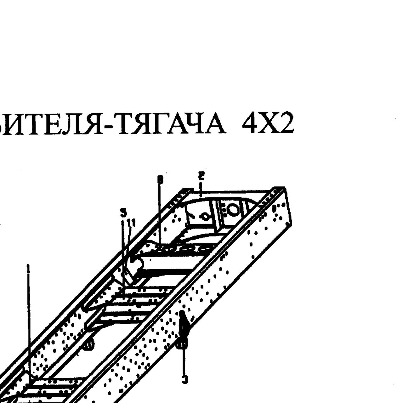 После сборки балок — положение на схеме Рама 4х2