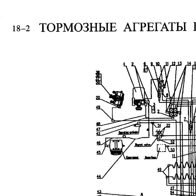 Штуцер SHACMAN SHAANXI угловой OE — положение на схеме Передняя тормозная система.