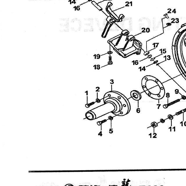 Болт шестигранный с отверстием в головке M10x32 — положение на схеме кожух сцепления и корпус кпп