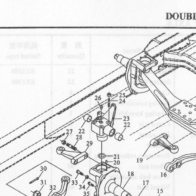 Масленка SHACMAN SHAANXI X3000 кулака поворотного (мост HDZ7.3T/HDZ9.5T) OE — положение на схеме Передняя ось с двойным рулевым управлением