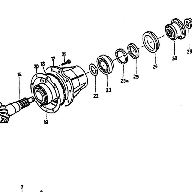 регулировочная шайба — положение на схеме Редуктор переднего моста