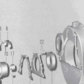 Болт — положение на схеме КОЛЕНВАЛ И МАХОВИК