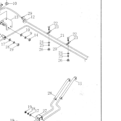 Гайка Q340B08 HOWO (Хово) — положение на схеме 1S10591100105 Топливная система