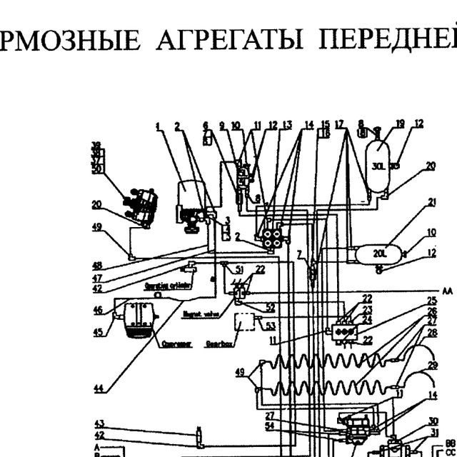 муфта шланга — положение на схеме Передняя тормозная система.