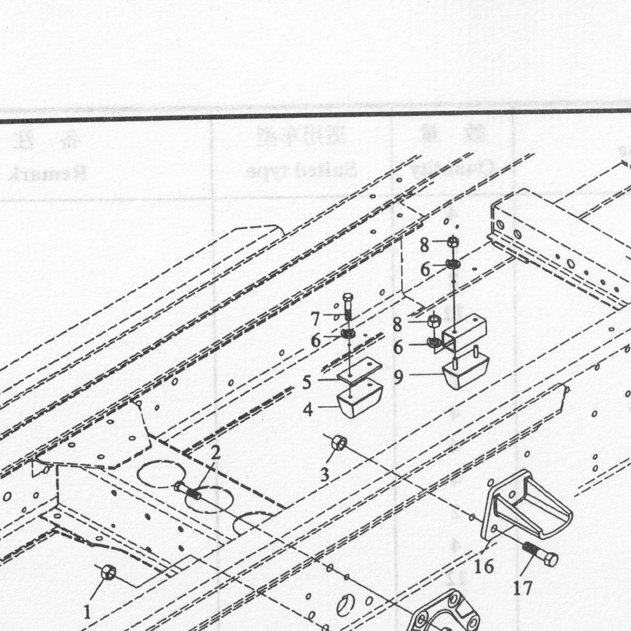 Шестигранный винт — положение на схеме Задняя подвеска 4×2