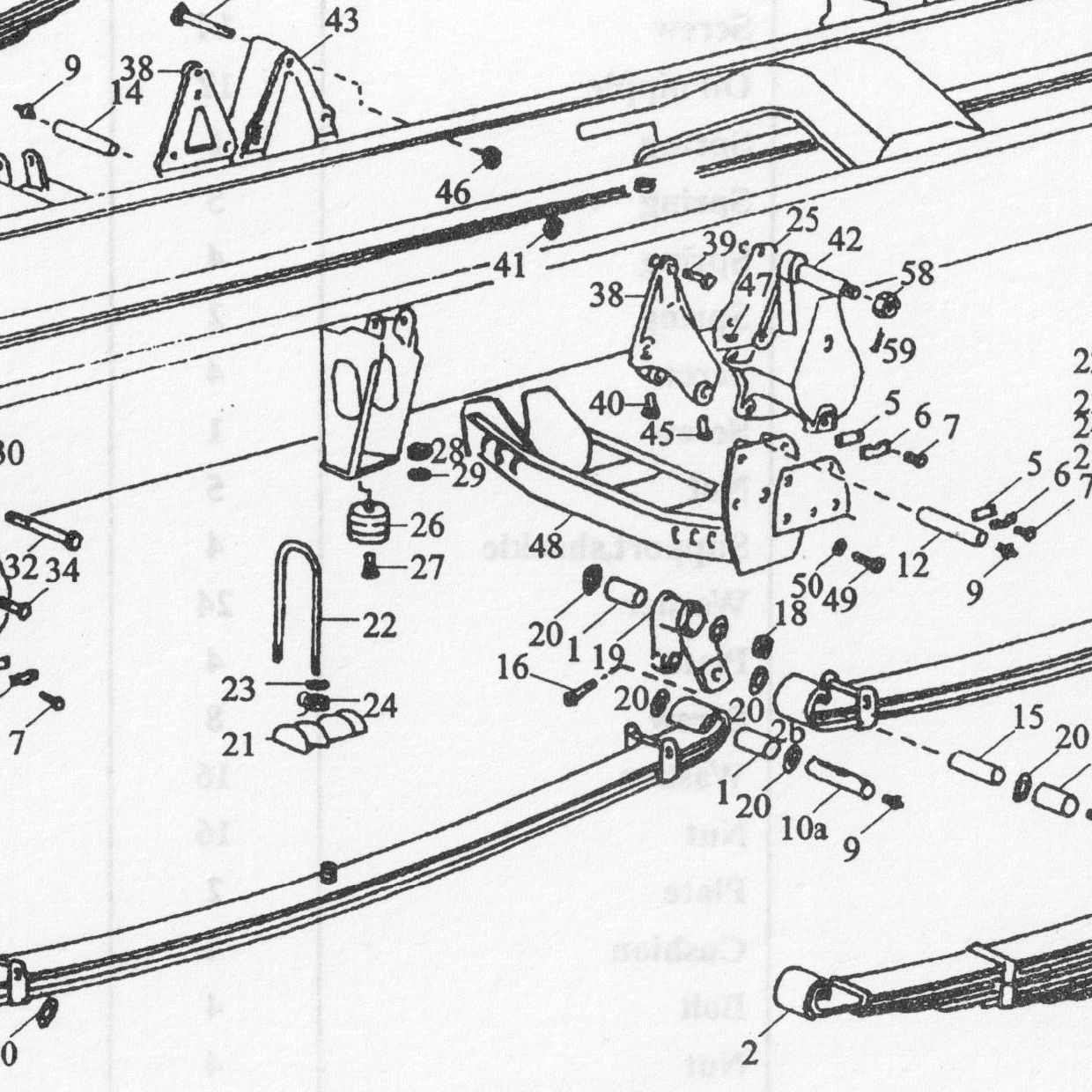 Деталь по артикулу DZ9118520120 — положение на схеме Передняя подвеска 8×4