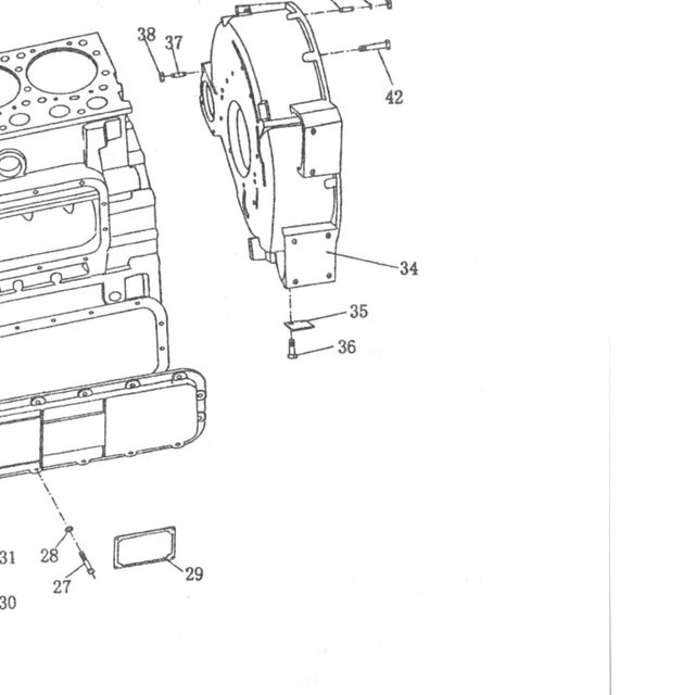 Болт JAC OE — положение на схеме Блок цилиндров WP10E3