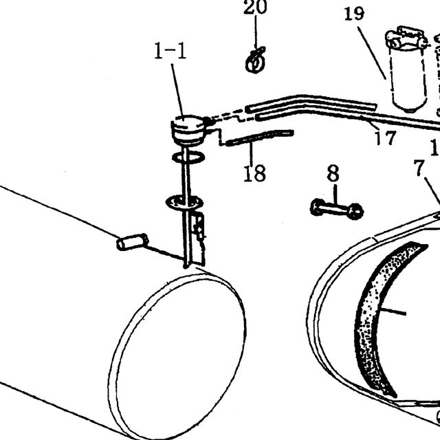 крышка — положение на схеме Топливный бак 350L-380L