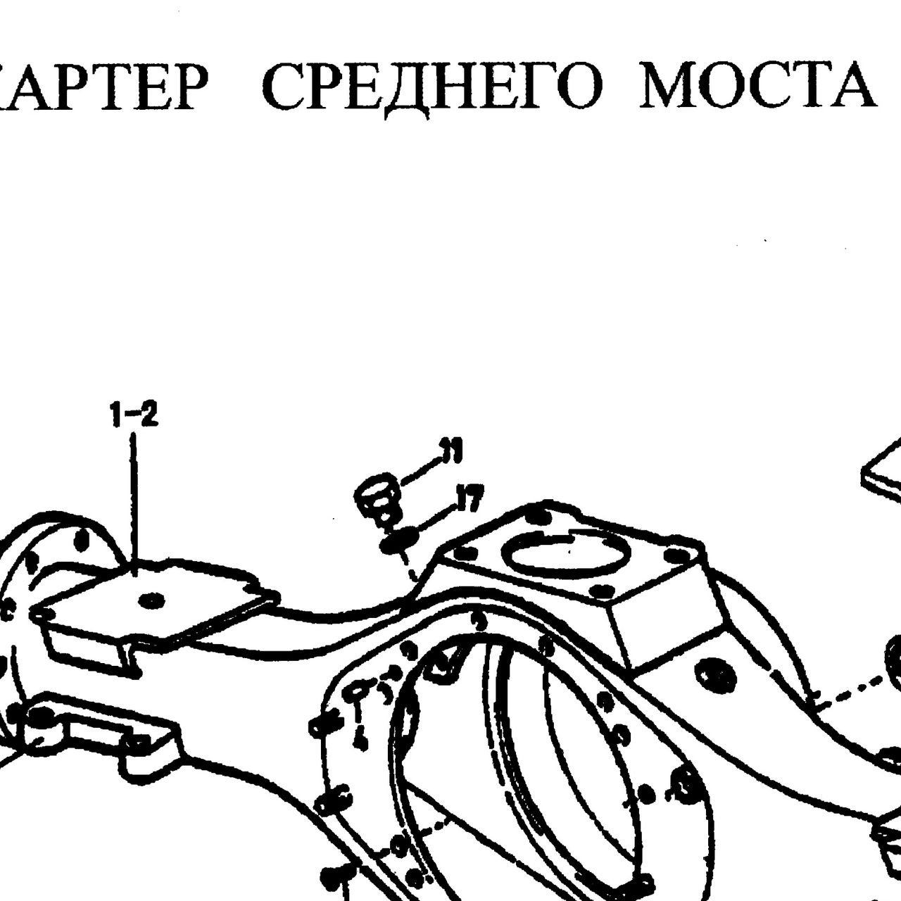 кольцо — положение на схеме Картер среднего моста