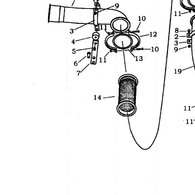 Гофра глушителя D=150, d-120мм, L-320мм — положение на схеме Глушитель Cummins