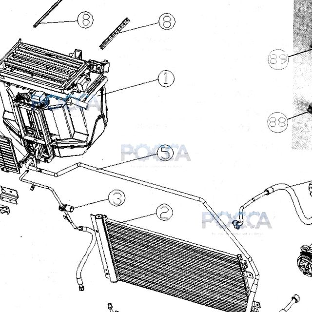 Болт (ORIGINAL) SHACMAN Q150B0625 — положение на схеме Кондиционер