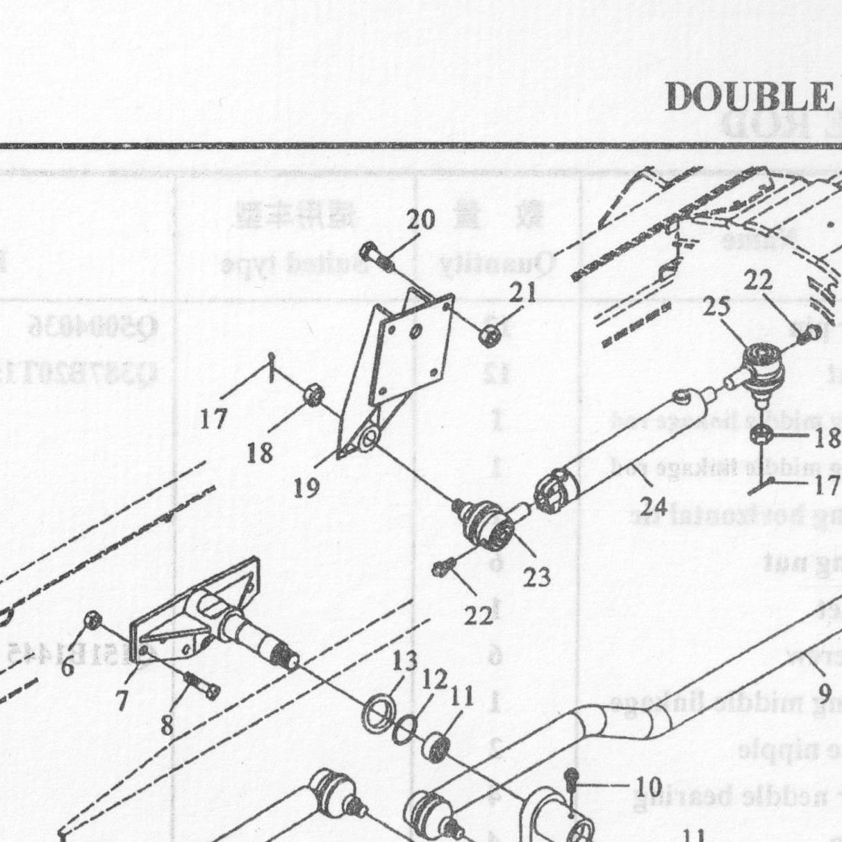Болт шестигранный — положение на схеме Управление рулевым механизмом 8X4