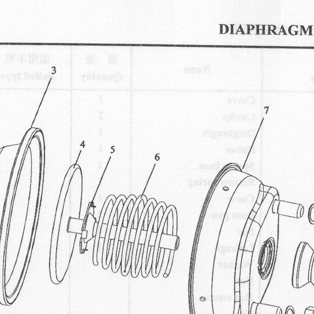 Возвратная пружина — положение на схеме Камера тормозная передняя