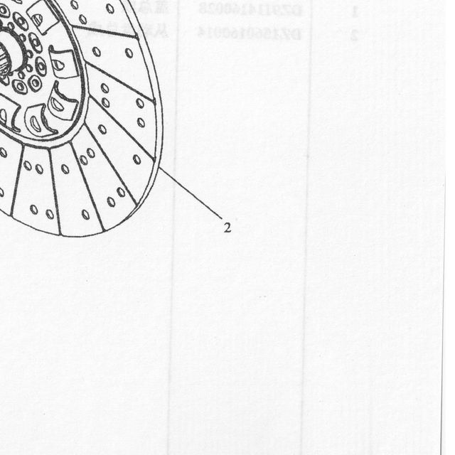 Диск сцепления D430 44.5mm WP10 260 340 SHAANXI (Шанкси) SHACMAN (Шакман) — положение на схеме Сцепление диафрагменное толкающее Φ430