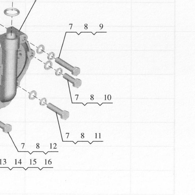 Болт крышки цилиндра блокировки (HanDe Axle) HDZ300/5.262 — положение на схеме Маслоохладитель JH40