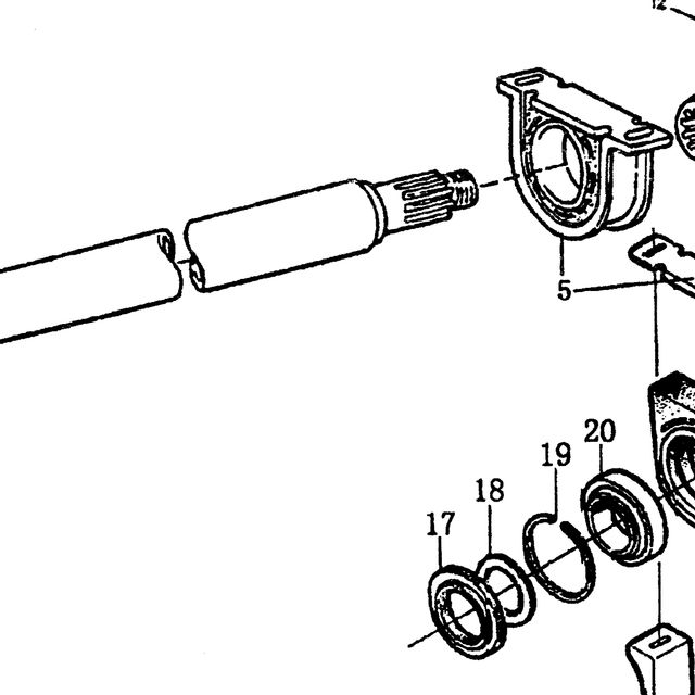 крестовина в сборе — положение на схеме Кардан промежуточный