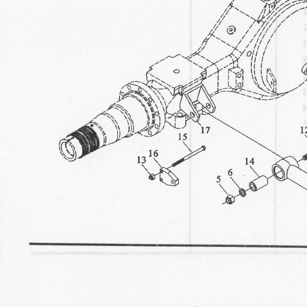 Соединительная пластина — положение на схеме Стабилизатор задний 4×2