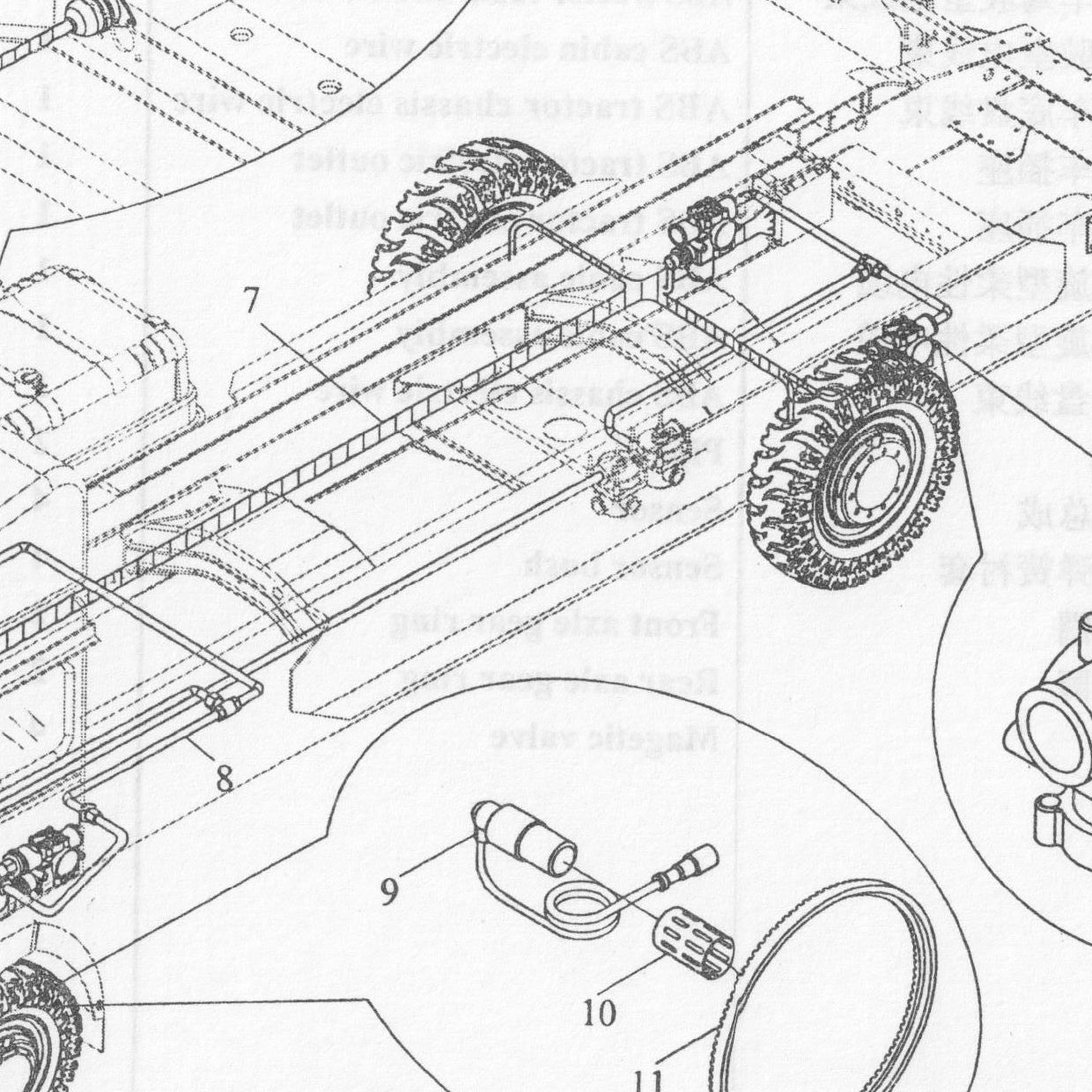 Кабель спиральный ABS в сборе — положение на схеме Блок управления электронный АВS ЕСU