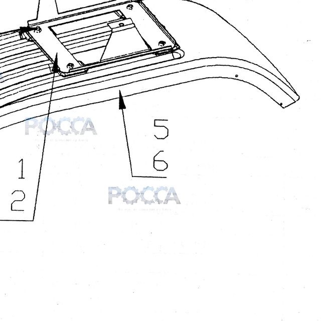 Правый брызговик — положение на схеме Подкрылок
