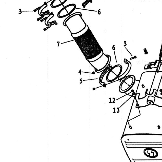 Хомут гофры D-150 (ЦЕЛЬНЫЙ) — положение на схеме Глушитель 6х4 WP10 F3000