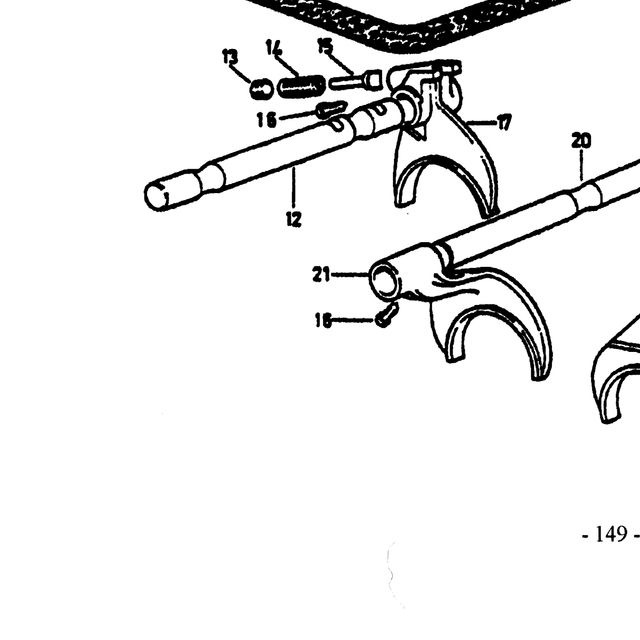 Винт М12х1.5х25 фиксирующий КПП Fuller HOWO (Хово) — положение на схеме Механизм переключения передач Fuller