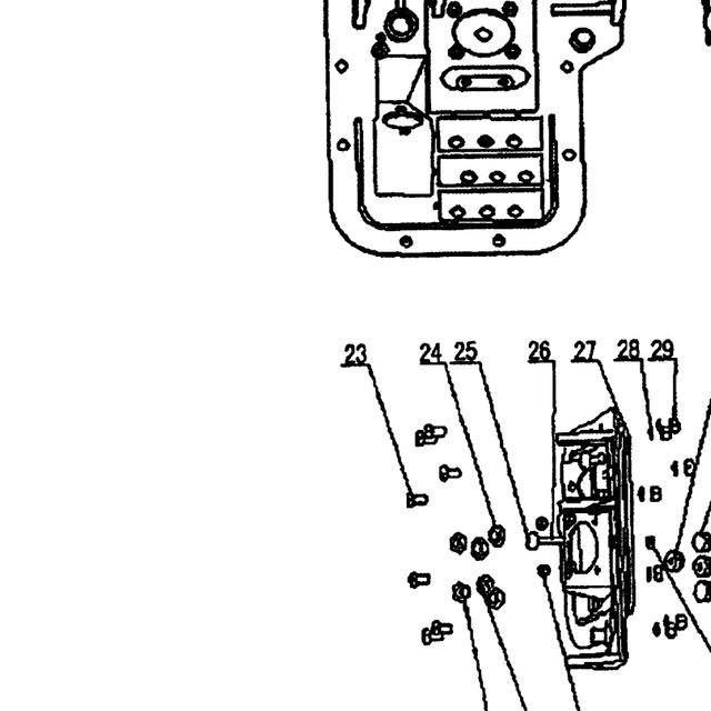 Болт блокировки шкворня JAC N-56, N-120, Компас-5 — положение на схеме Управление тормозами из кабины..