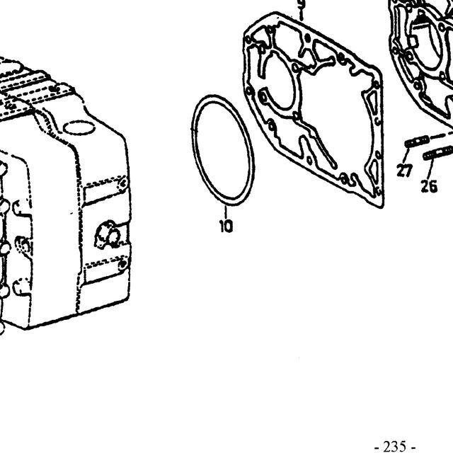 0769140011 — положение на схеме Задняя крышка коробки передач ZF