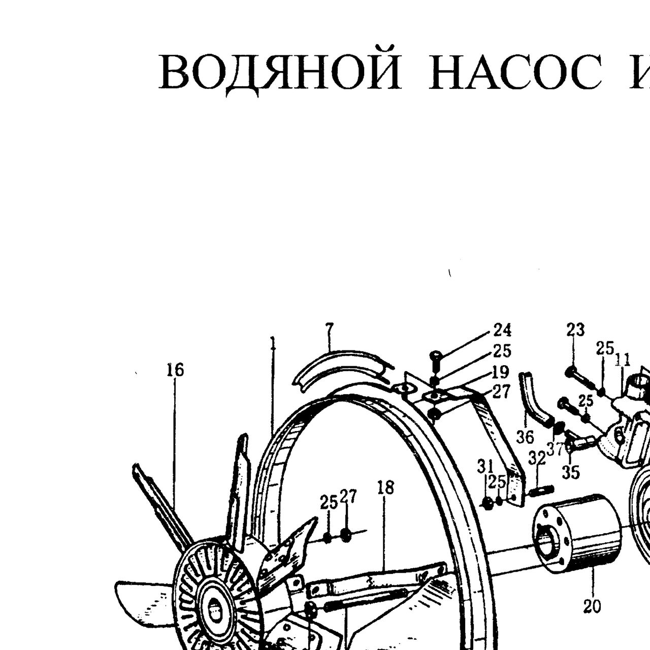 Сифон — положение на схеме Водяной насос и вентилятор