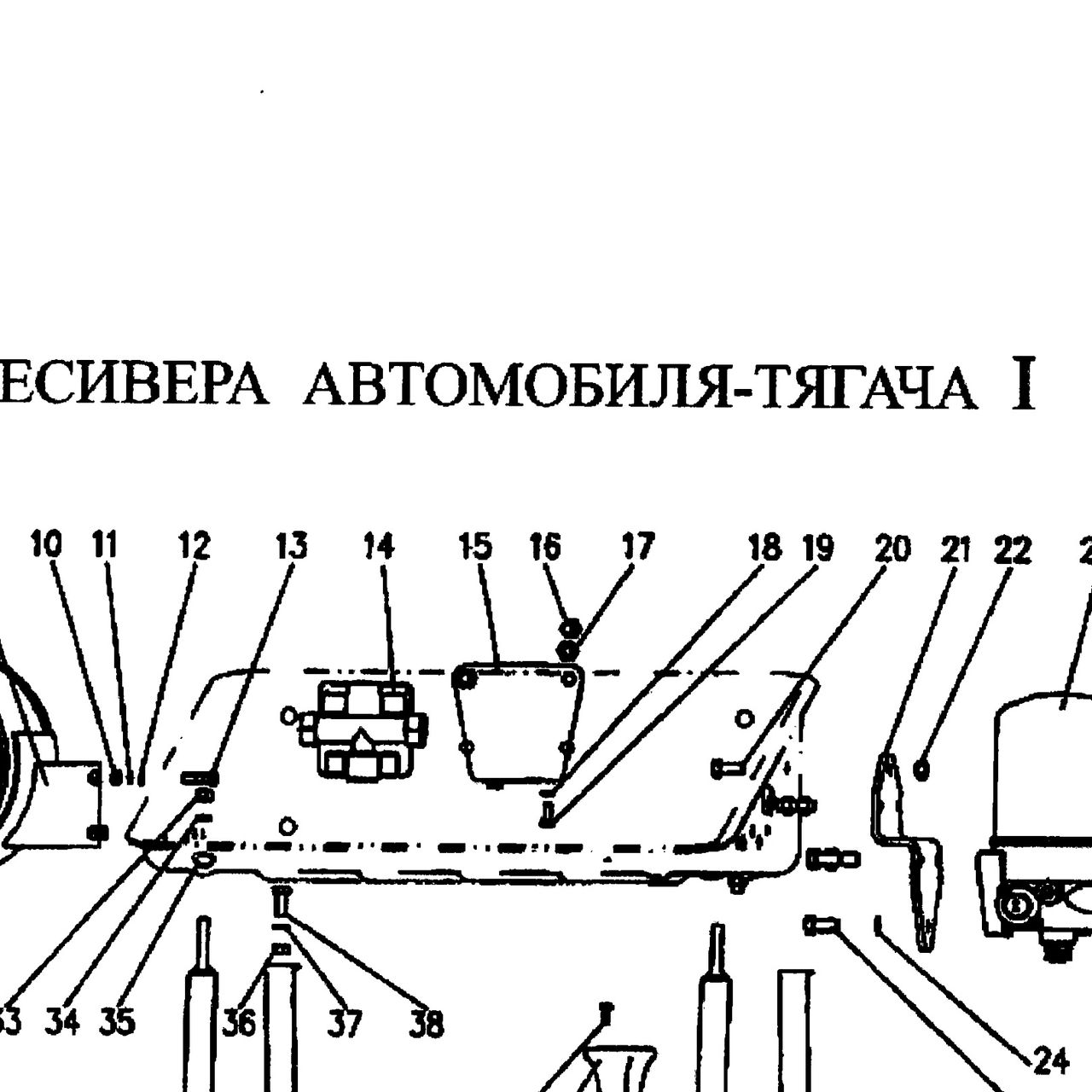 Болт — положение на схеме Крепление ресивера