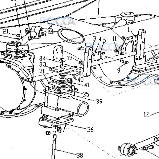 Палец — положение на схеме Подвеска задняя