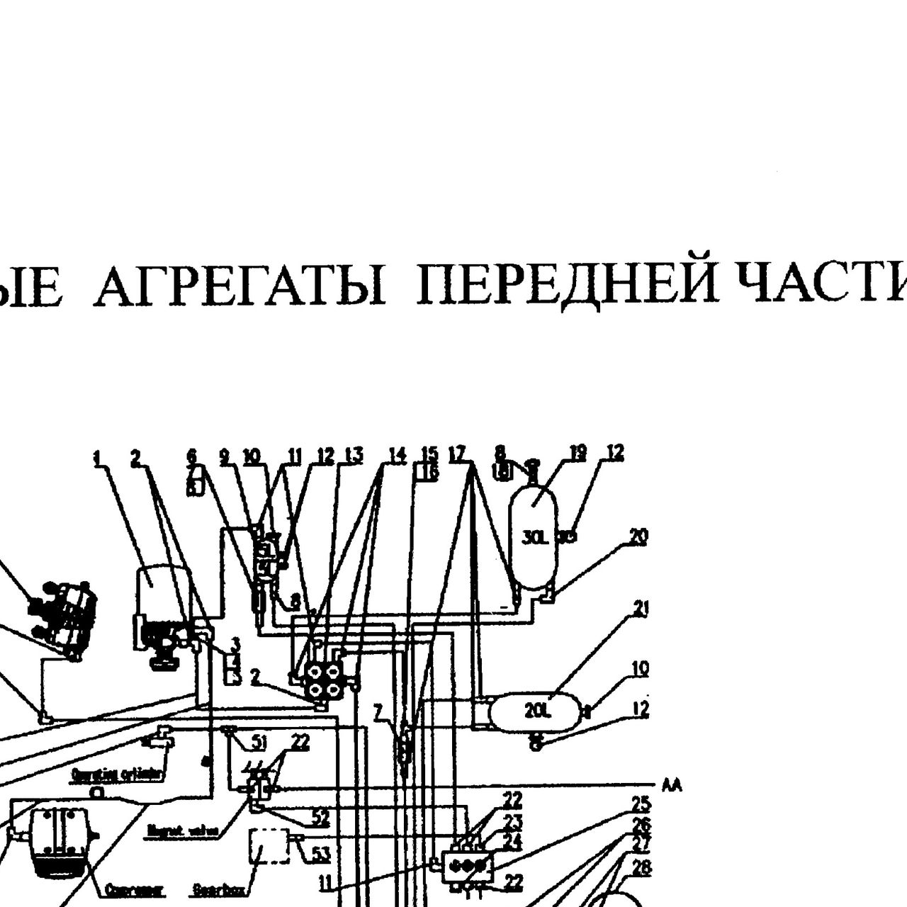 прямой штуцер — положение на схеме Передняя тормозная система.