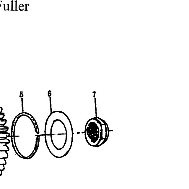 Гайка главного вала делителя КПП Fuller HOWO (Хово) — положение на схеме Выходной вал демультипликатора.