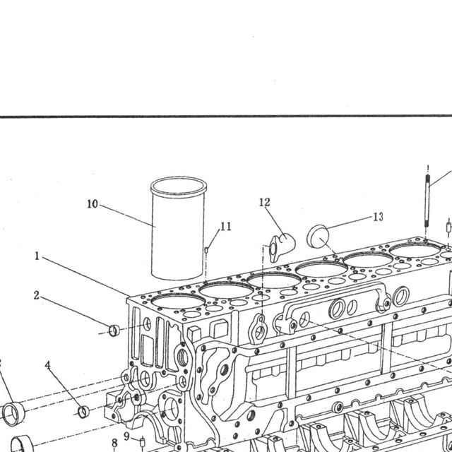 Штифт направляющий ГБЦ (разрезной) WD615/WP10/WD12 — положение на схеме Блок цилиндров, поршневая группа WP10E3
