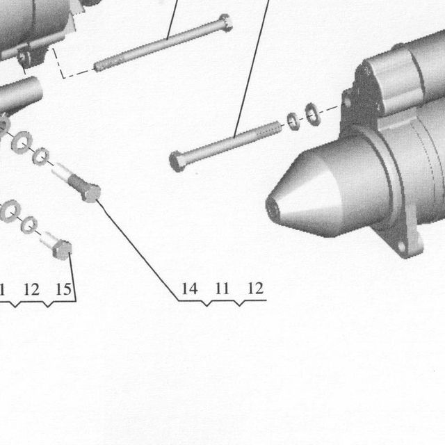 Шайба FAW J6L OE — положение на схеме Стартер и генератор