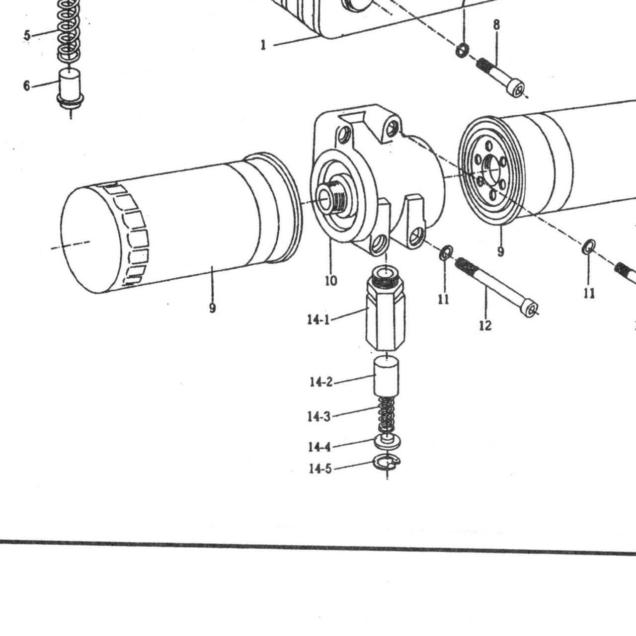 Клапан перепускной масл. насоса в сборе — положение на схеме Маслоохладитель. (теплообменник) WP10E3