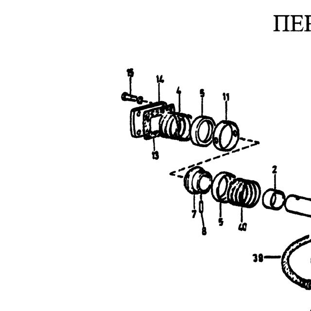 Прокладка JAC OE — положение на схеме Механизм управления переключением Fuller