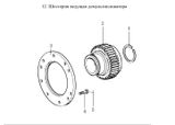 Схема 12. Шестерня ведущая демультипликатора