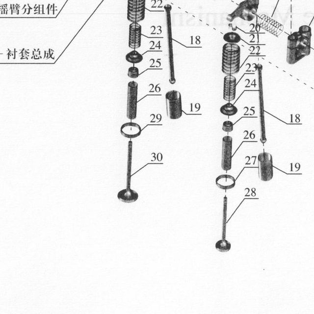 1007011AO130000 — положение на схеме Ось коромысел