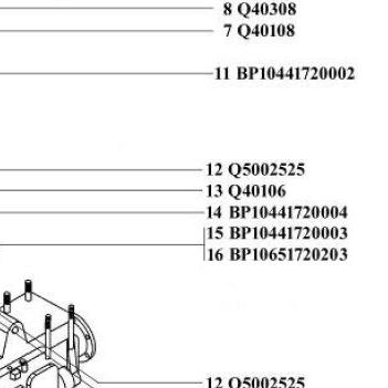 Шайба FAW J6L OE — положение на схеме Механизм переключения (М/Т) BAW (Бав) · 1065 · LC5T35