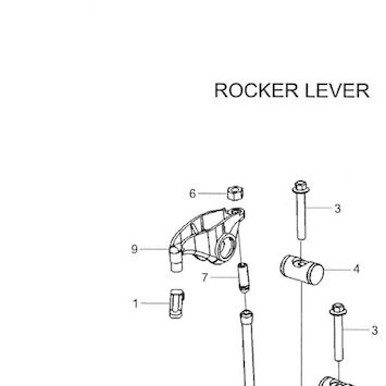 Деталь по артикулу 3927692 — положение на схеме Коромысло