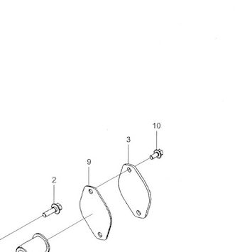 Болт M10x1.50x20 — положение на схеме Шестерня вакуумного насоса