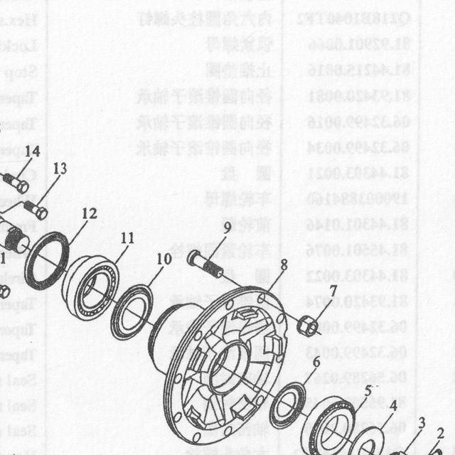 Болт колесный передний с гайкой М22х1,5х80 тв.12,9 ед. SHAANXI (Шанкси) SHACMAN (Шакман) — положение на схеме Передняя ось I