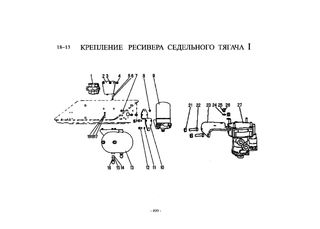 Схема Крепление ресивера тягача