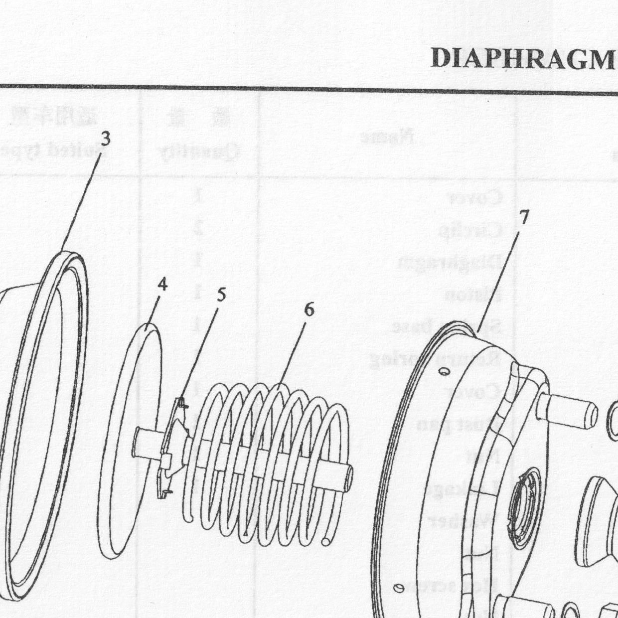 Возвратная пружина — положение на схеме Камера тормозная передняя